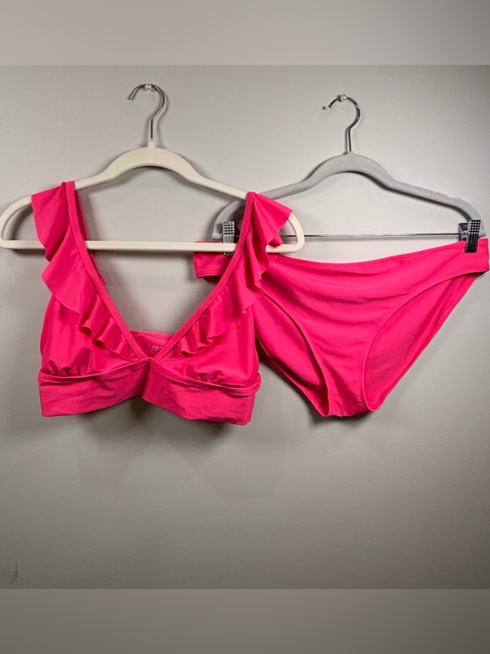 Aerie Pink Ruffle Bikini